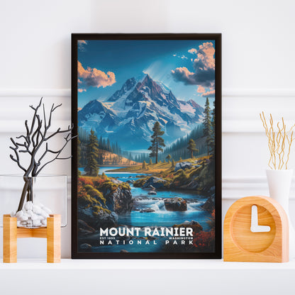 Mount Rainier National Park Poster | S16