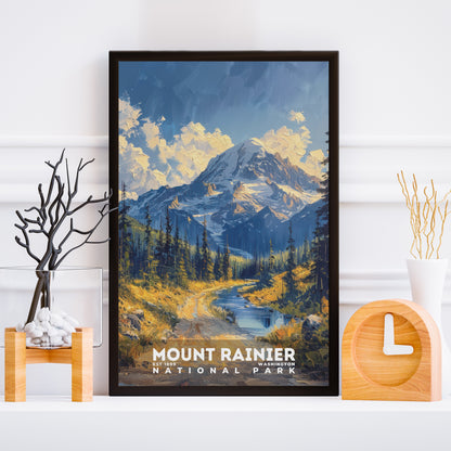 Mount Rainier National Park Poster | S14