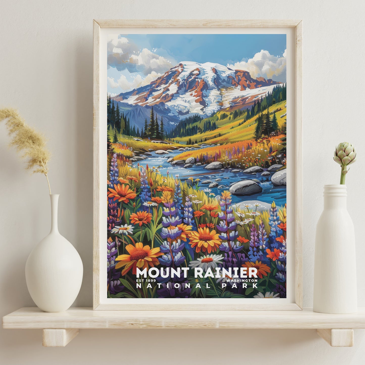 Mount Rainier National Park Poster | S11