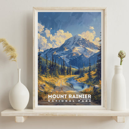 Mount Rainier National Park Poster | S14