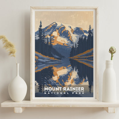 Mount Rainier National Park Poster | S19