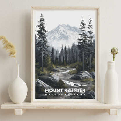 Mount Rainier National Park Poster | S17