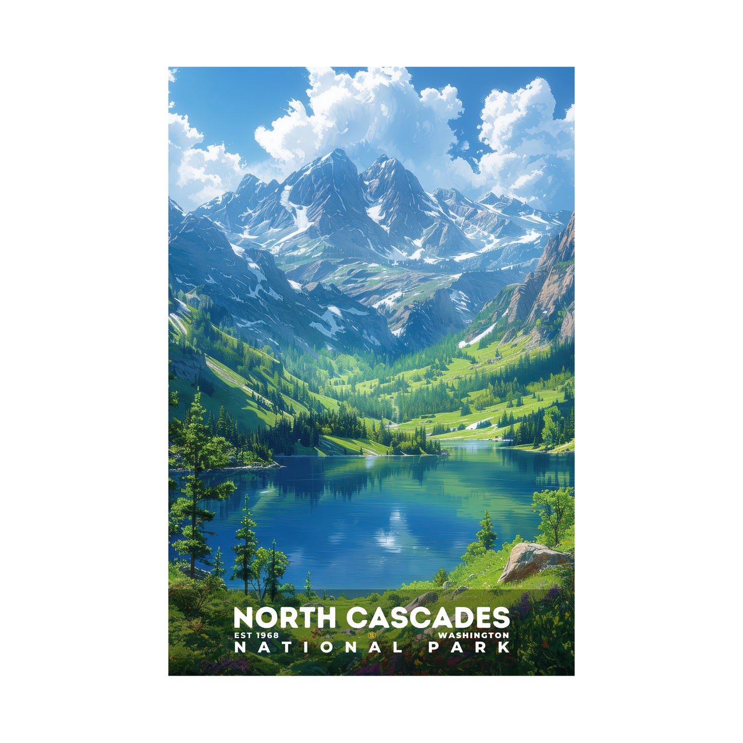 North Cascades National Park Poster | S13