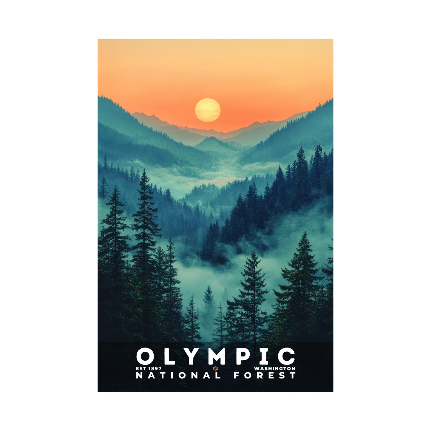 Olympic National Forest Poster | S02