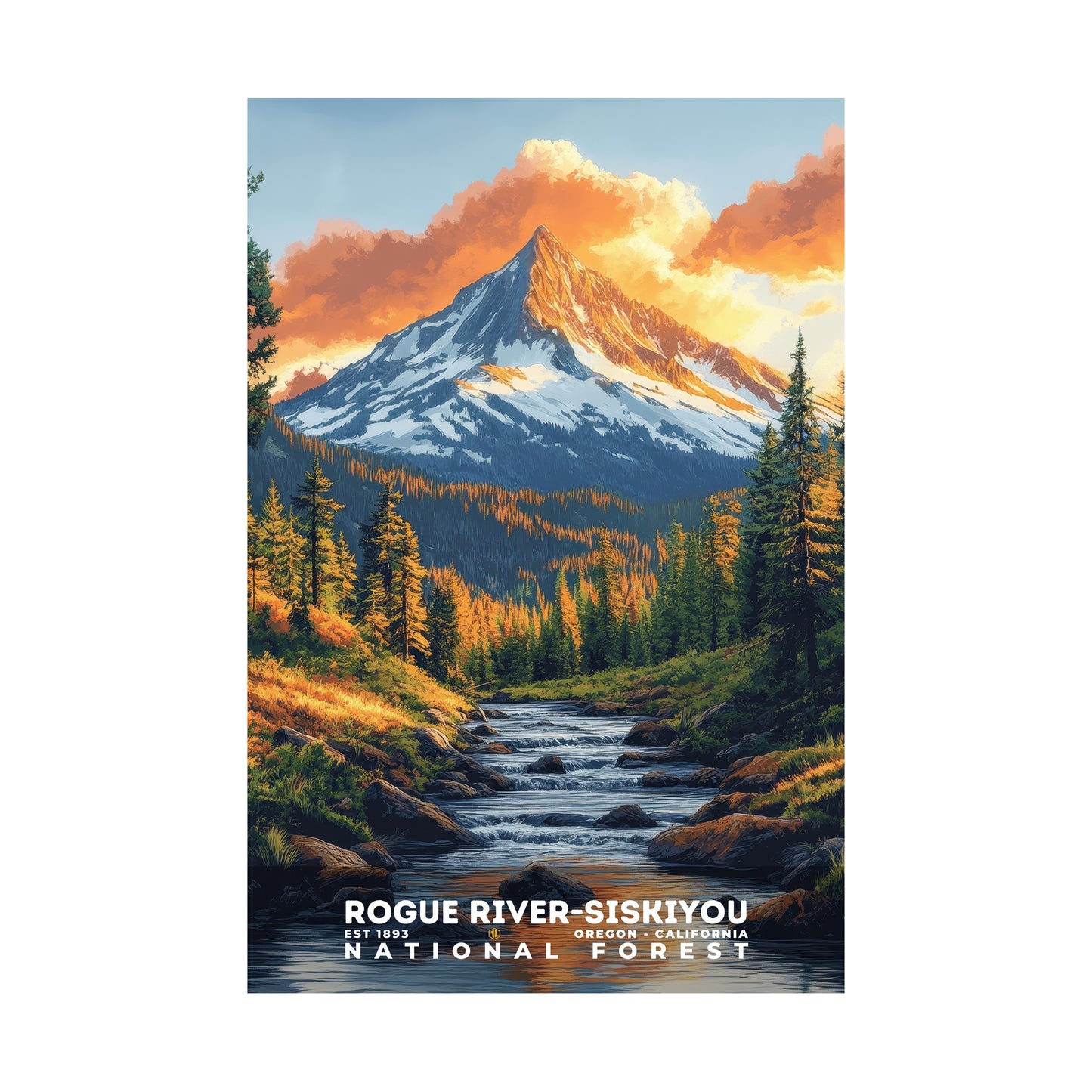 Rogue River-Siskiyou National Forest Poster | S02