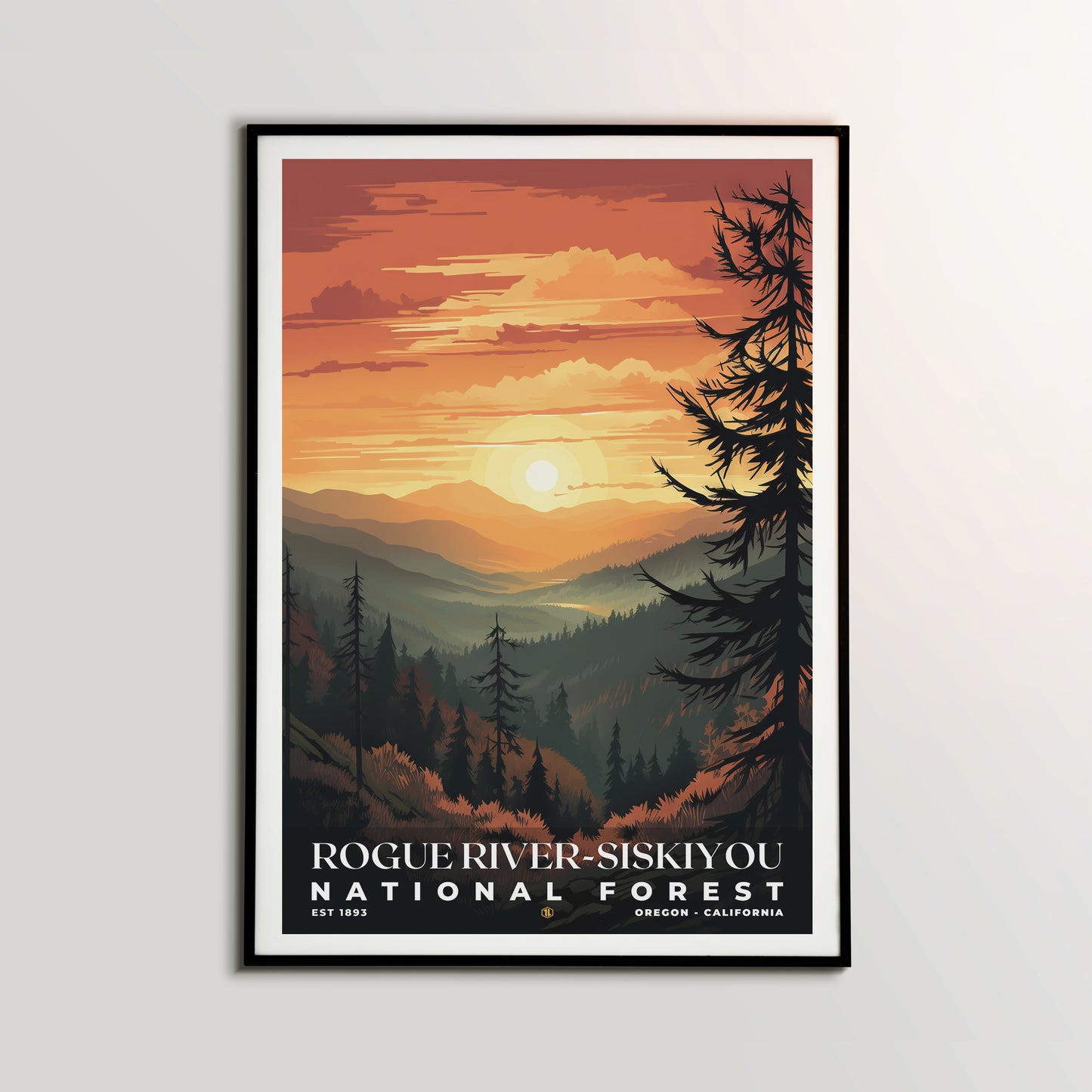 Rogue River-Siskiyou National Forest Poster | S01