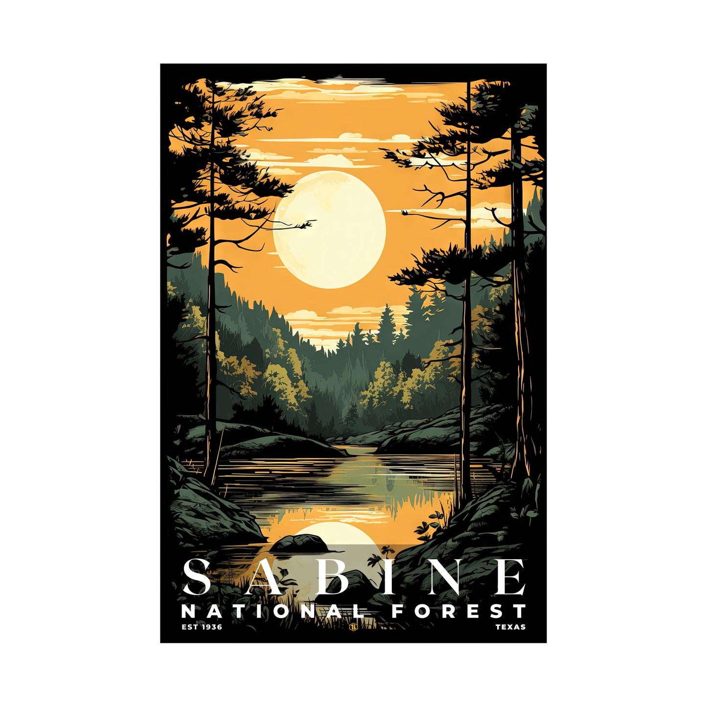 Sabine National Forest Poster | S01