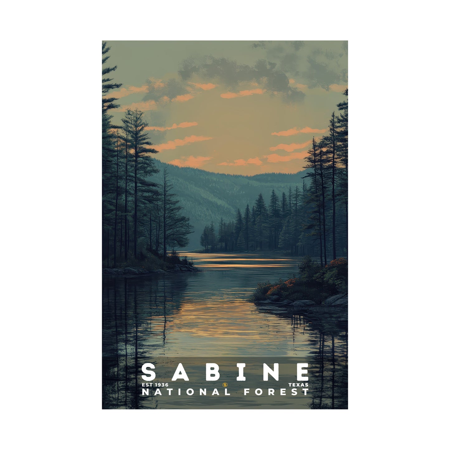 Sabine National Forest Poster | S02