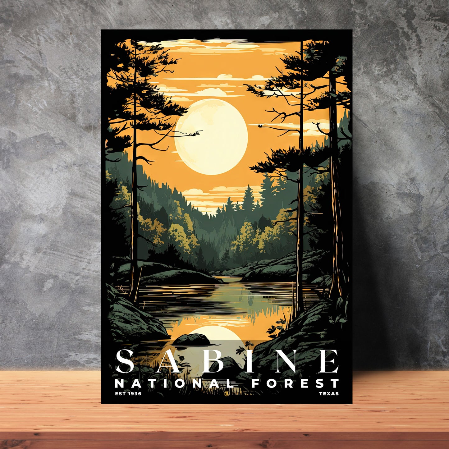 Sabine National Forest Poster | S01