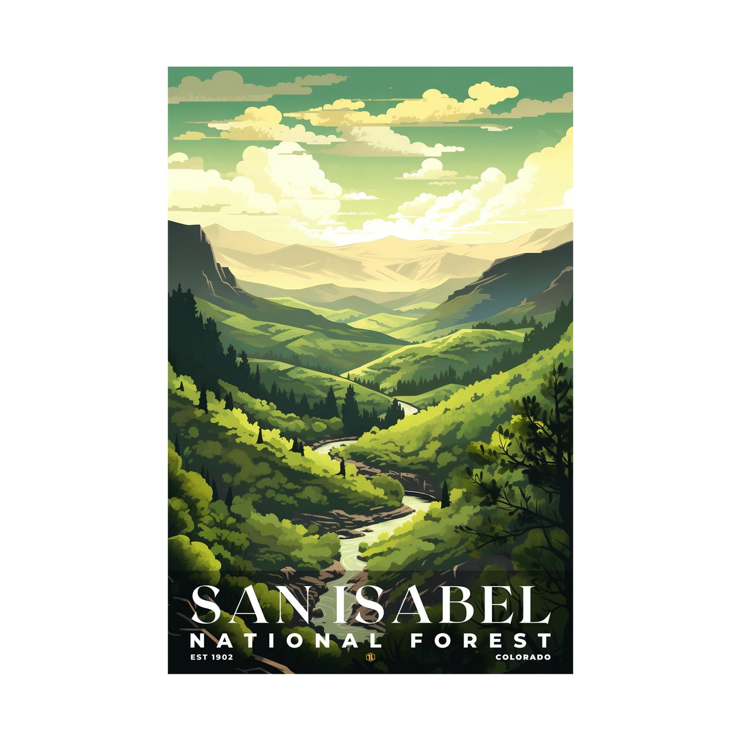 San Isabel National Forest Poster | S01
