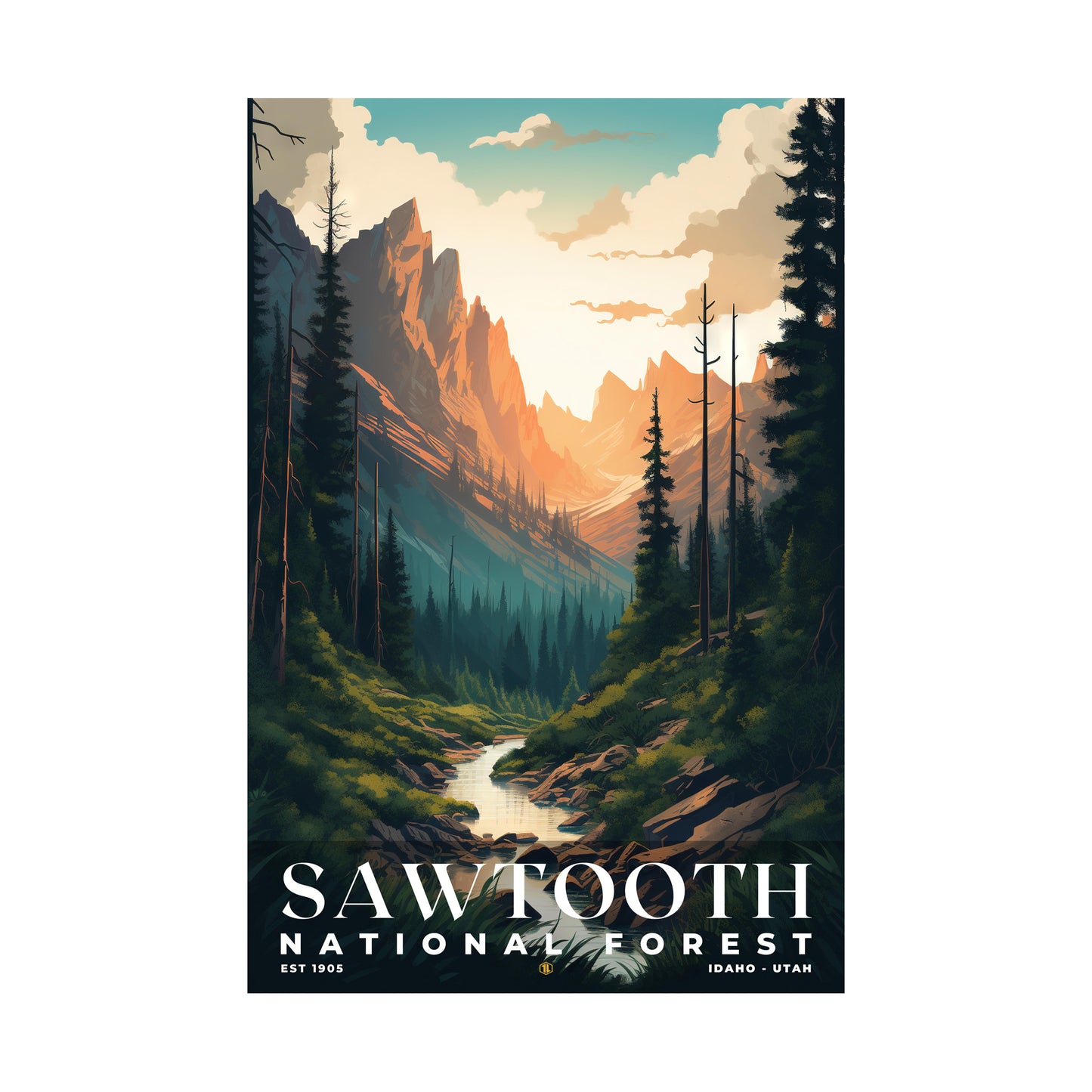 Sawtooth National Forest Poster | S01
