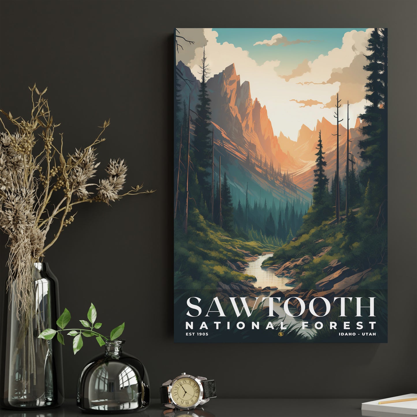 Sawtooth National Forest Poster | S01
