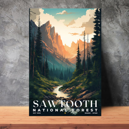 Sawtooth National Forest Poster | S01