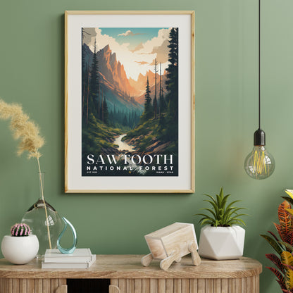 Sawtooth National Forest Poster | S01
