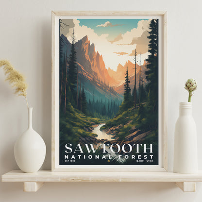 Sawtooth National Forest Poster | S01