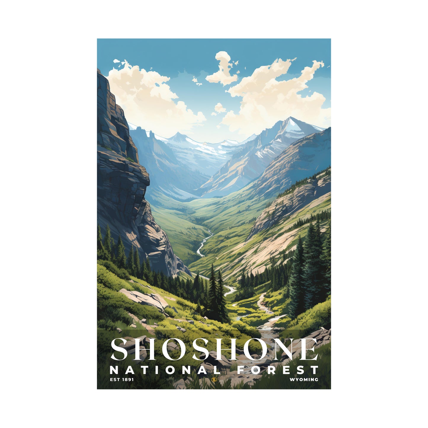 Shoshone National Forest Poster | S01