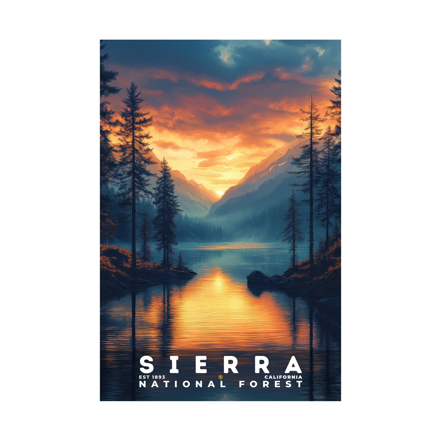 Sierra National Forest Poster | S02