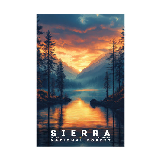 Sierra National Forest Poster | S02