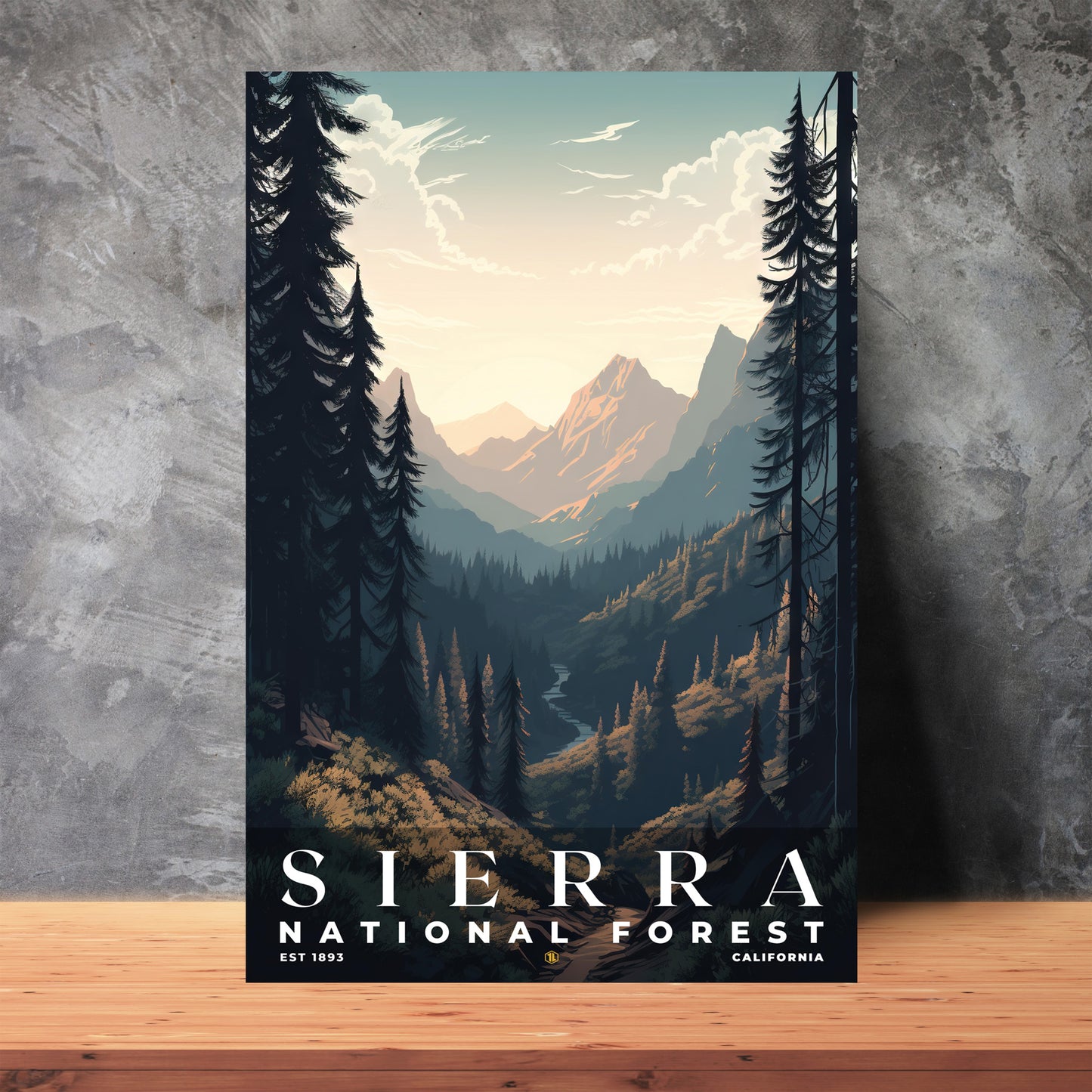 Sierra National Forest Poster | S01