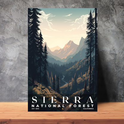 Sierra National Forest Poster | S01