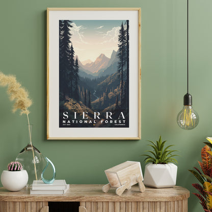 Sierra National Forest Poster | S01