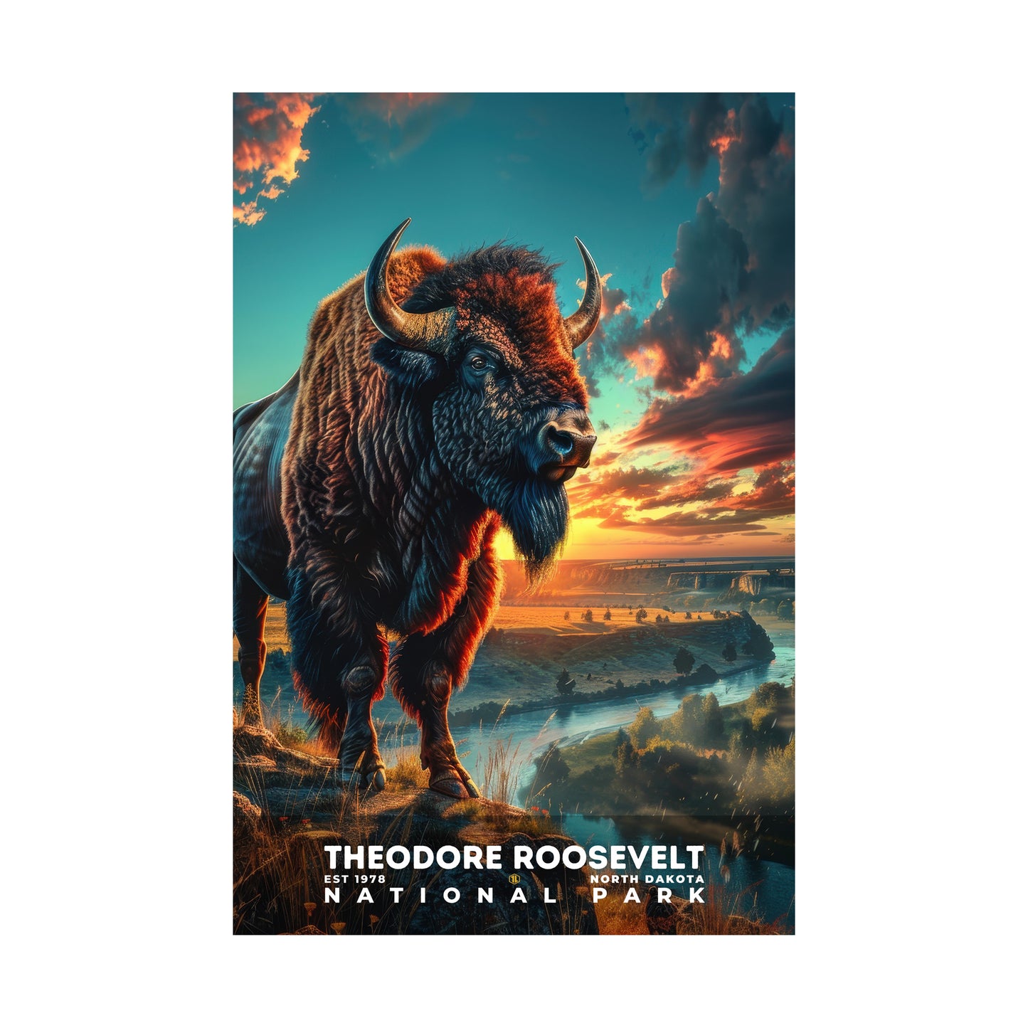 Theodore Roosevelt National Park Poster | S16