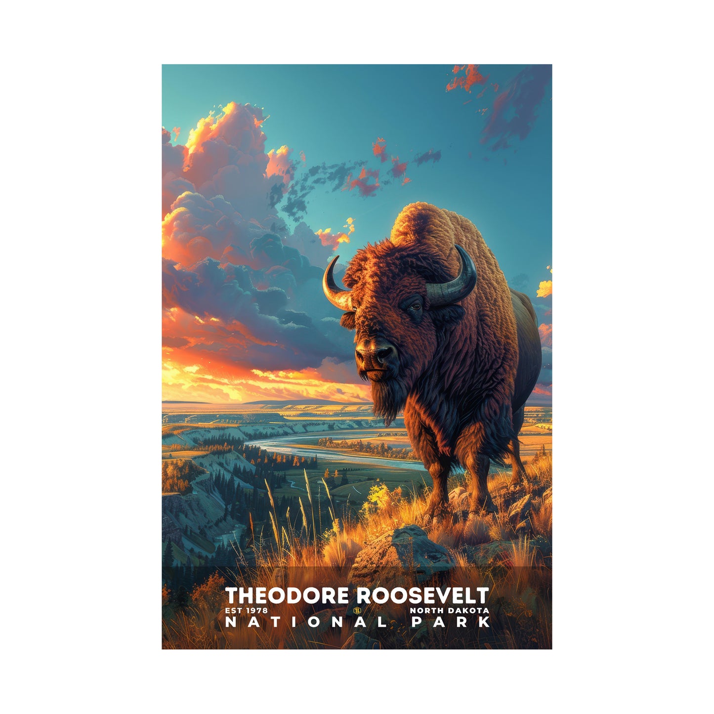 Theodore Roosevelt National Park Poster | S13