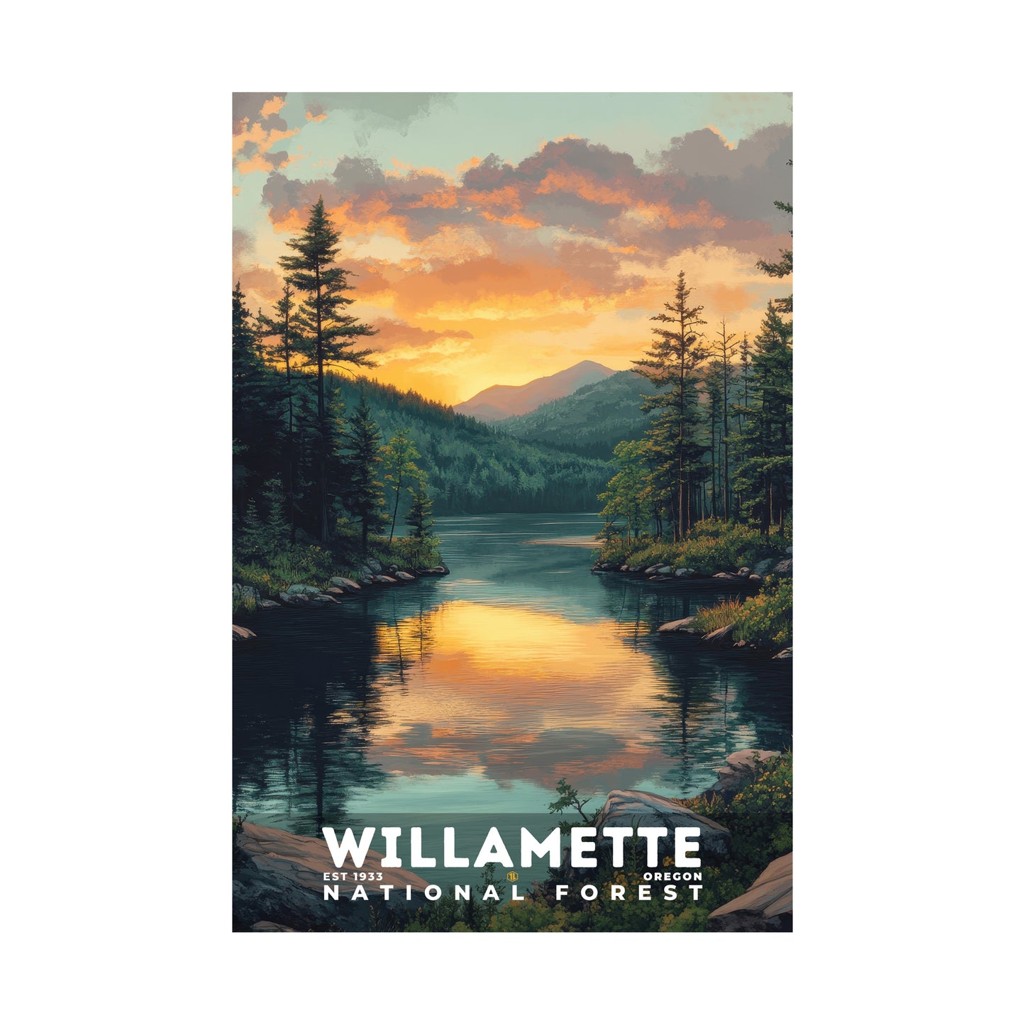 Willamette National Forest Poster | S02