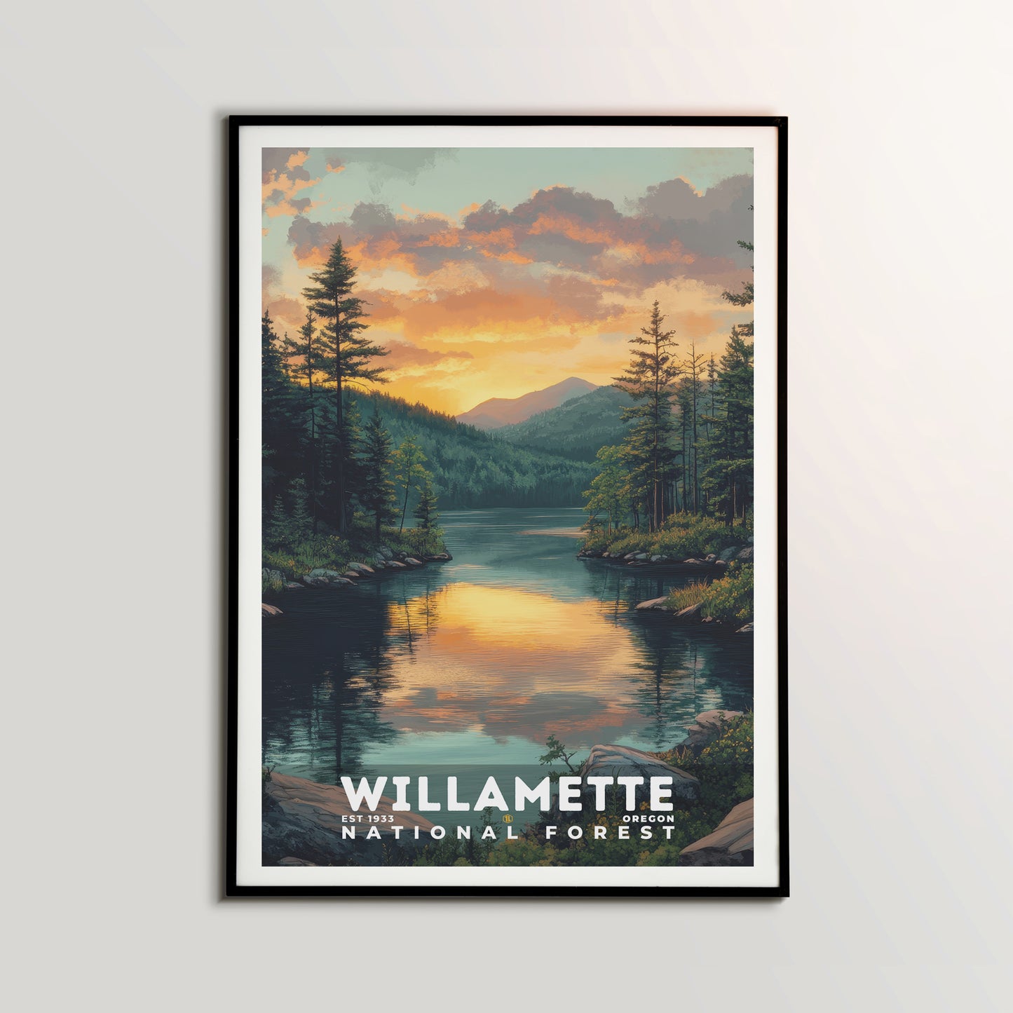 Willamette National Forest Poster | S02