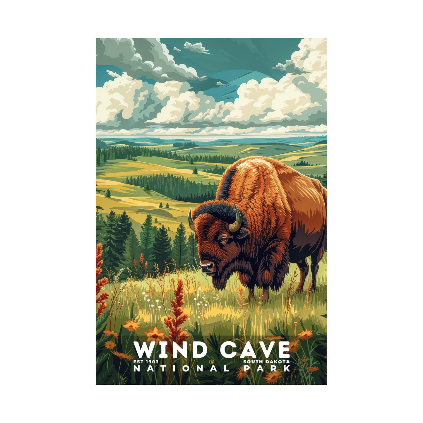 Wind Cave National Park Poster | S11