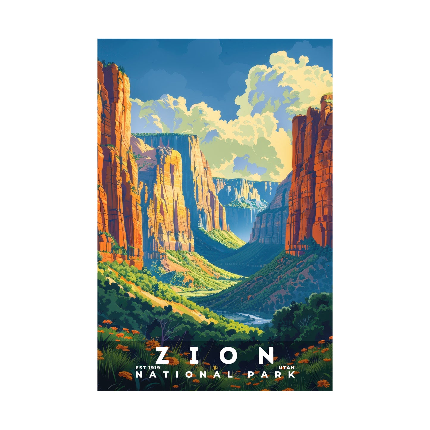 Zion National Park Poster | S11