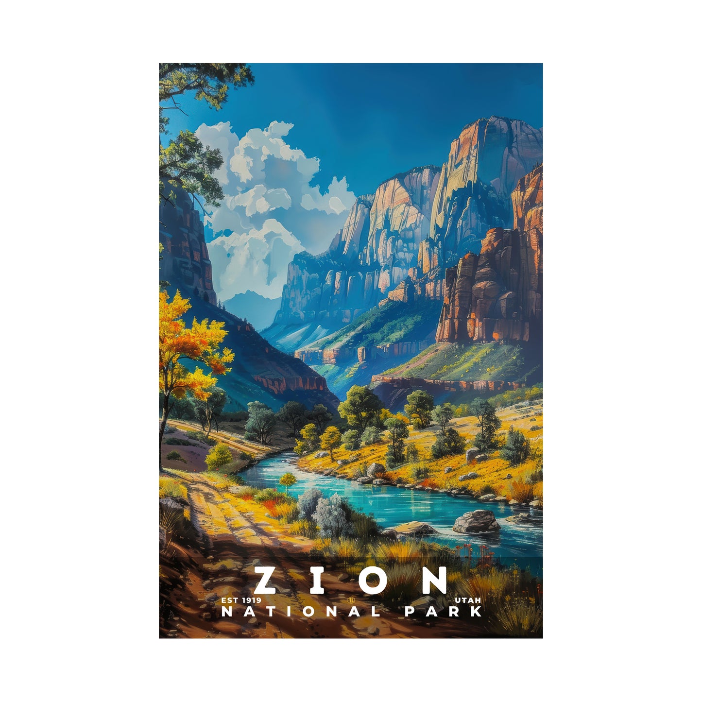 Zion National Park Poster | S16