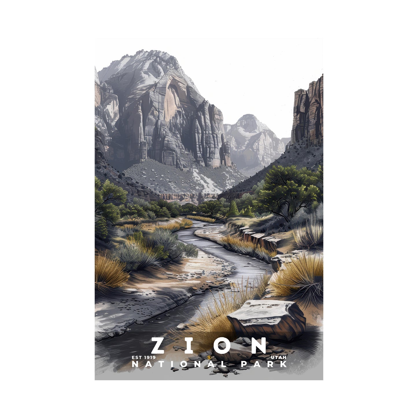 Zion National Park Poster | S17