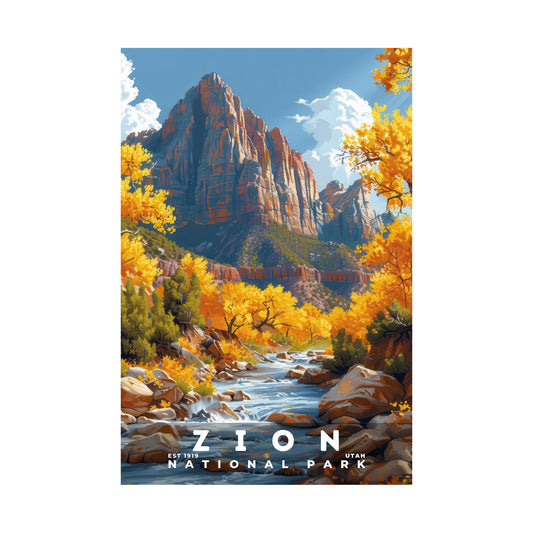 Zion National Park Poster | S18