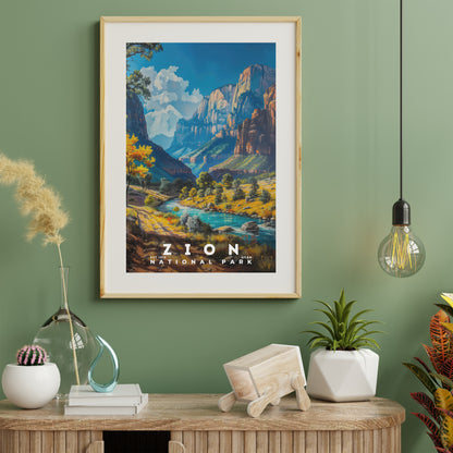 Zion National Park Poster | S16