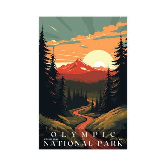Olympic National Park Poster | US Travel | S01