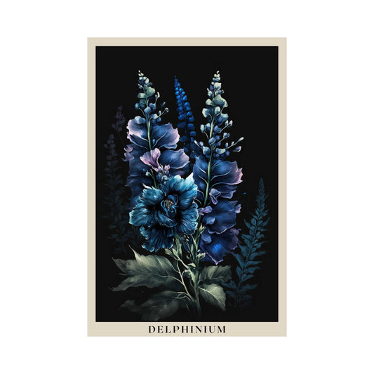 Delphinium Poster | S01