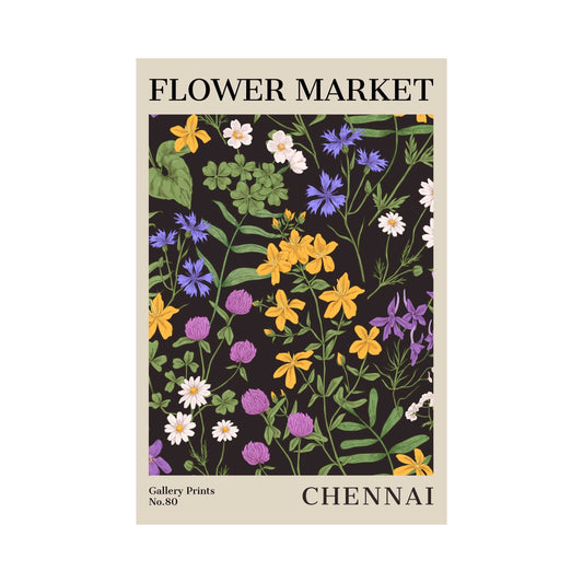 Chennai Flower Market Poster | S02