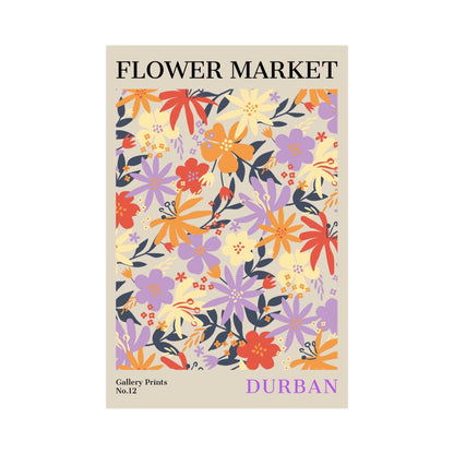 Durban Flower Market Poster | S01