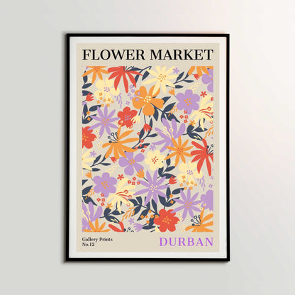 Durban Flower Market Poster | S01