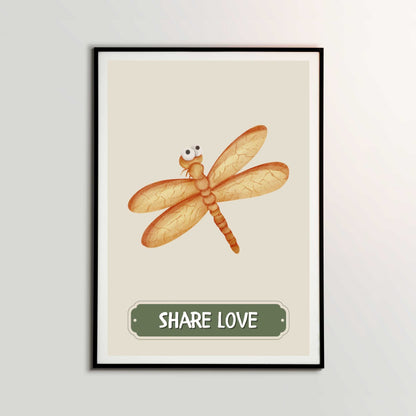 Share Love Dragonfly Poster | S01