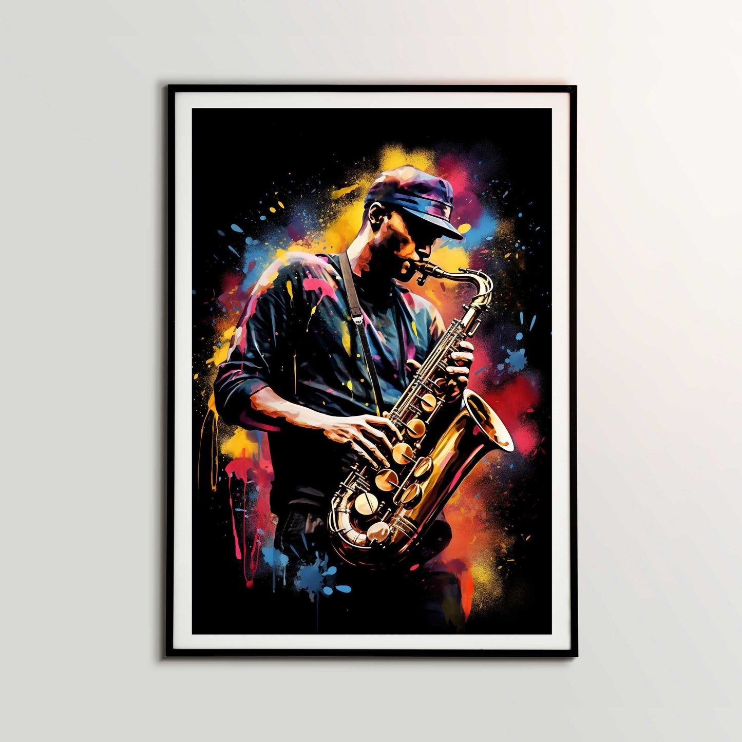 Male Saxophonist Poster | S01