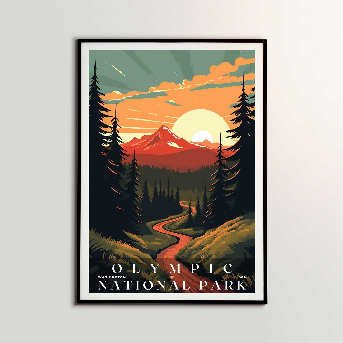 Olympic National Park Poster | US Travel | S01