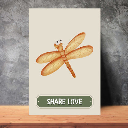 Share Love Dragonfly Poster | S01