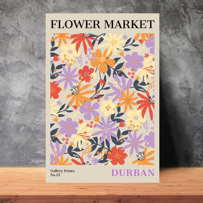 Durban Flower Market Poster | S01