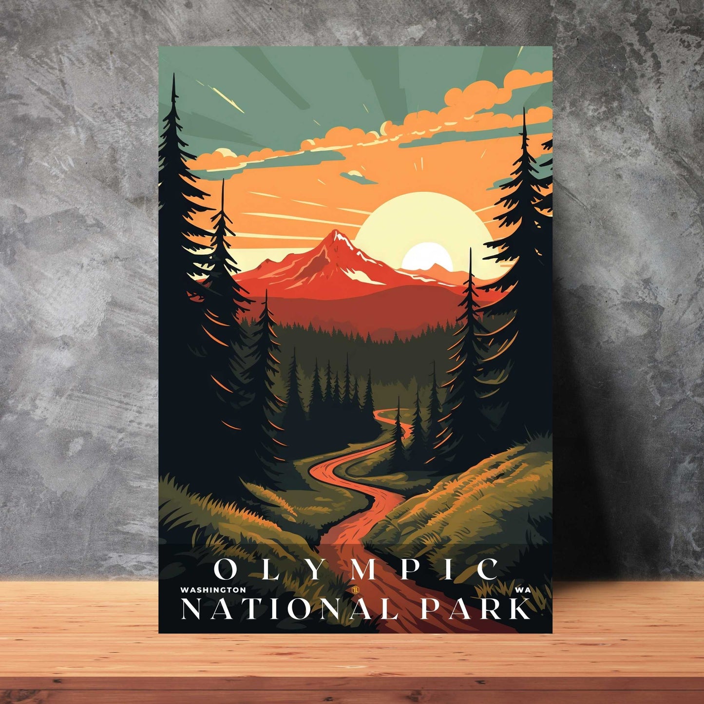 Olympic National Park Poster | US Travel | S01