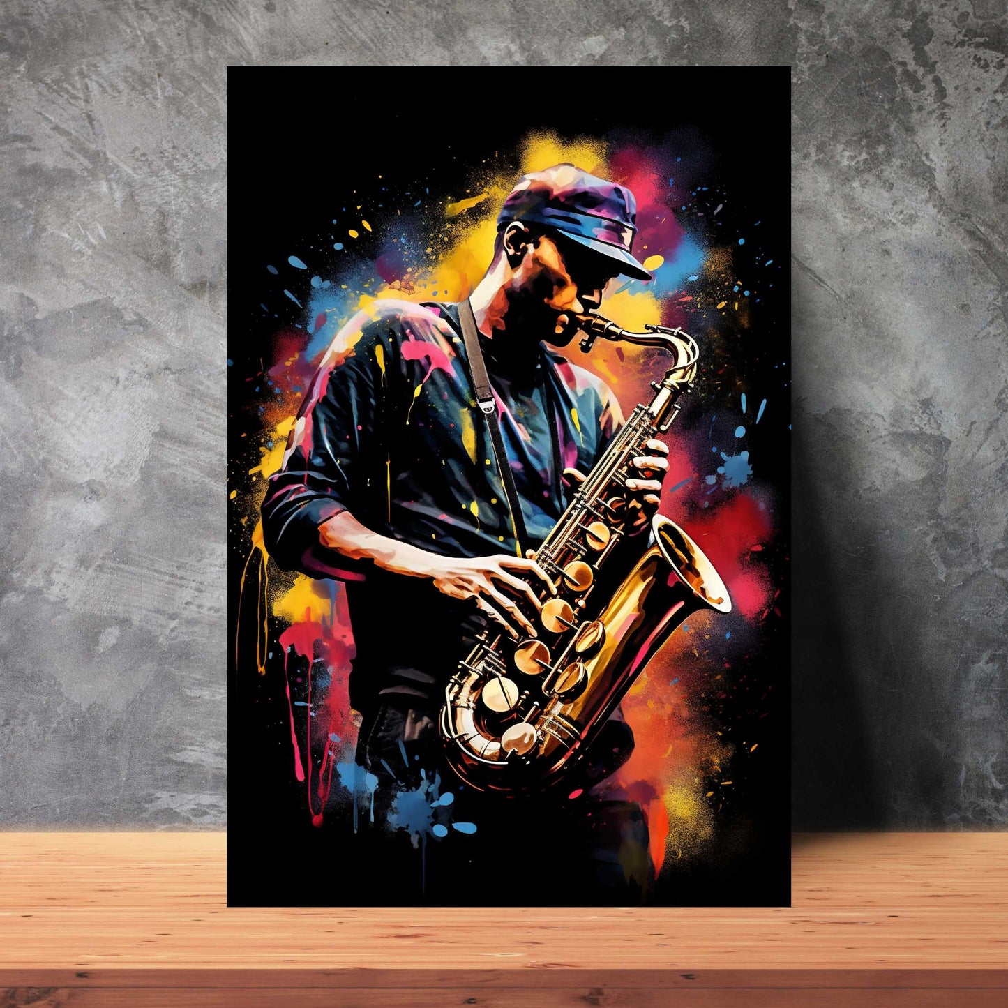 Male Saxophonist Poster | S01