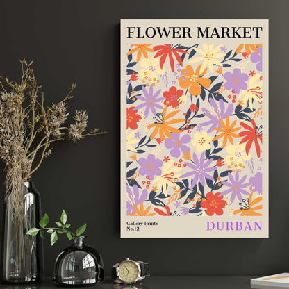 Durban Flower Market Poster | S01