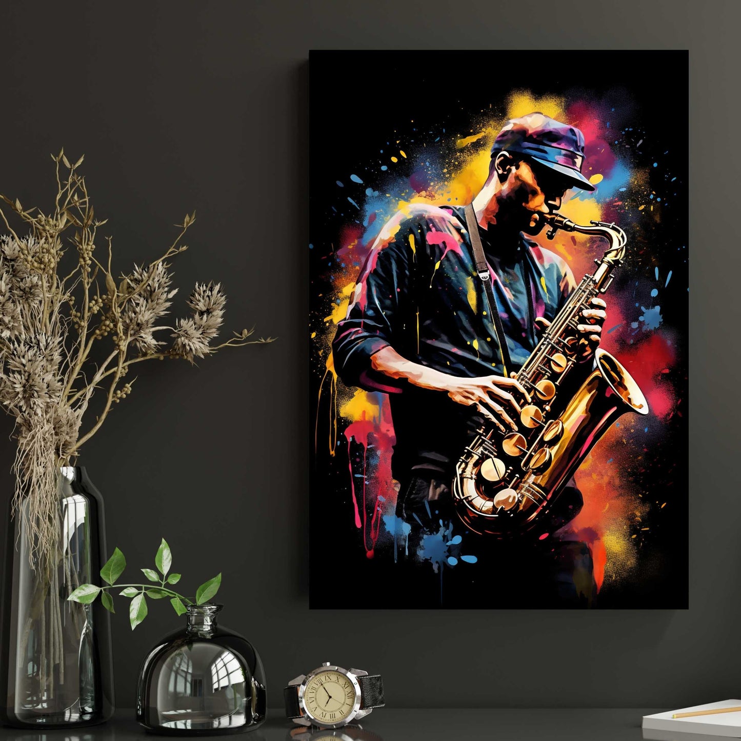 Male Saxophonist Poster | S01