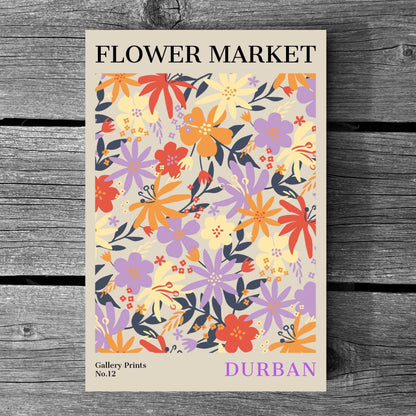 Durban Flower Market Poster | S01